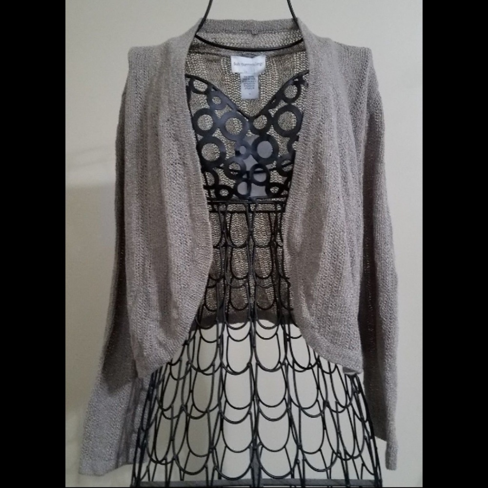 Soft Surroundings Bolero Open Front Cardigan NWT